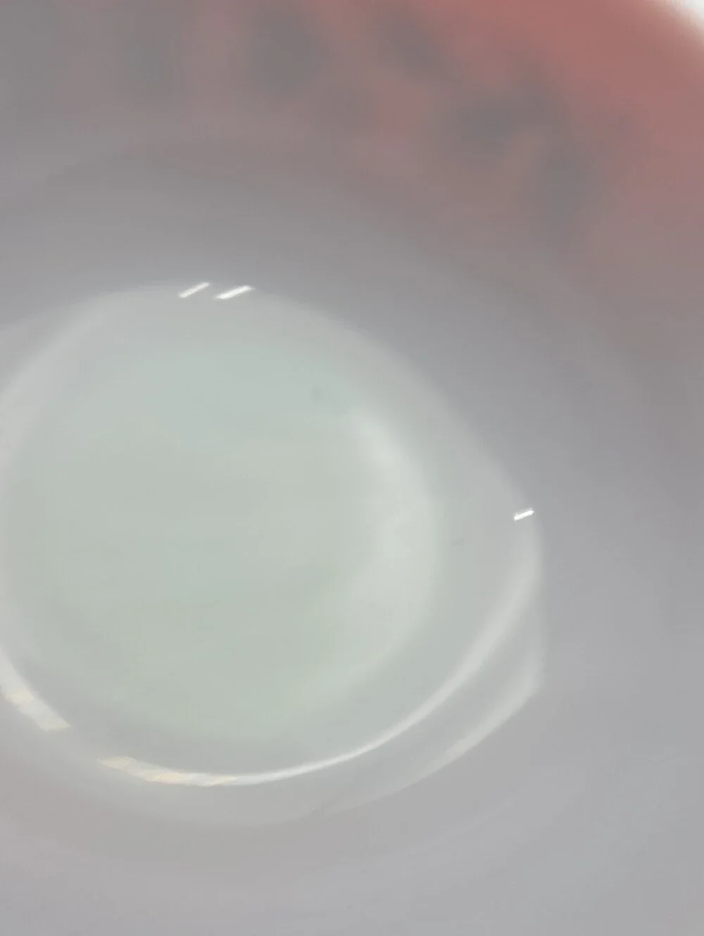 Pyrex White Bowl with Red Rim
